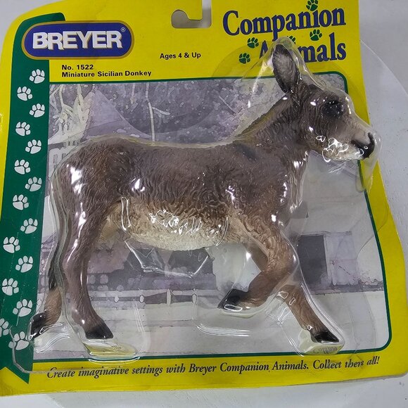 Breyer Miniature Sicilian Donkey Companion Animals #1522 In Original Packaging - Picture 2 of 11
